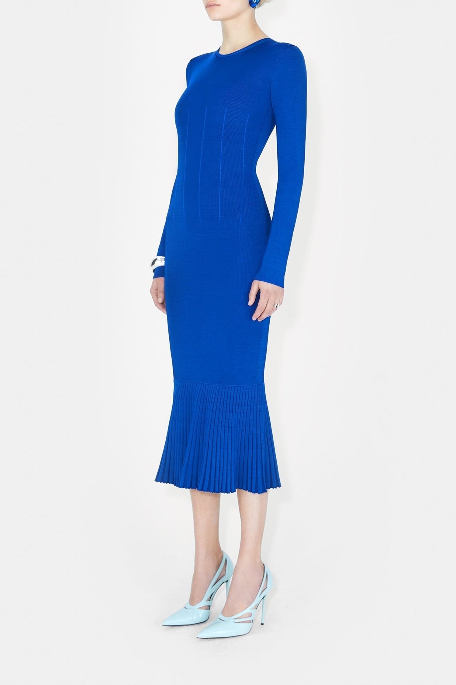 Robe Atalanta à col rond - Ocean
