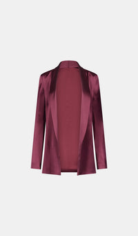 Blazer Julianne en satin - Burgundy