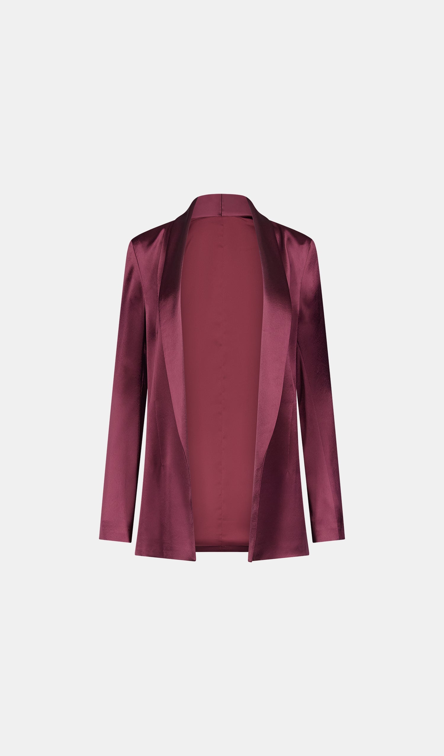 Blazer Julianne en satin - Burgundy