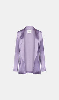 Blazer Julianne en satin - Purple Steel