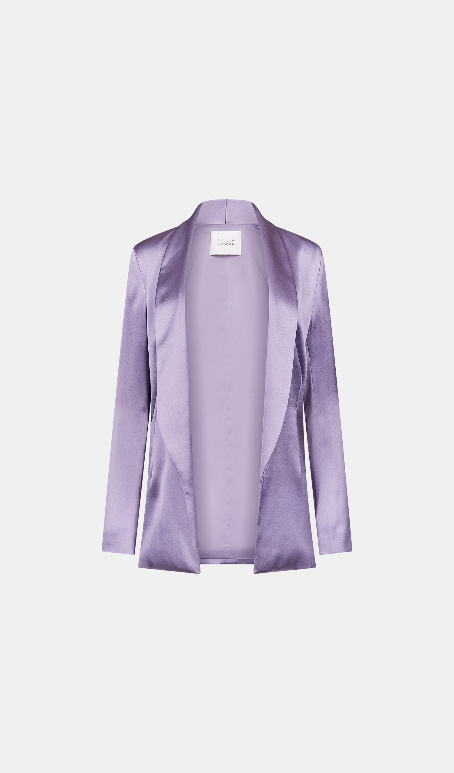 Blazer Julianne en satin - Purple Steel
