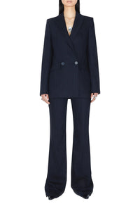 Blazer Boyfriend en laine - Midnight & Creme