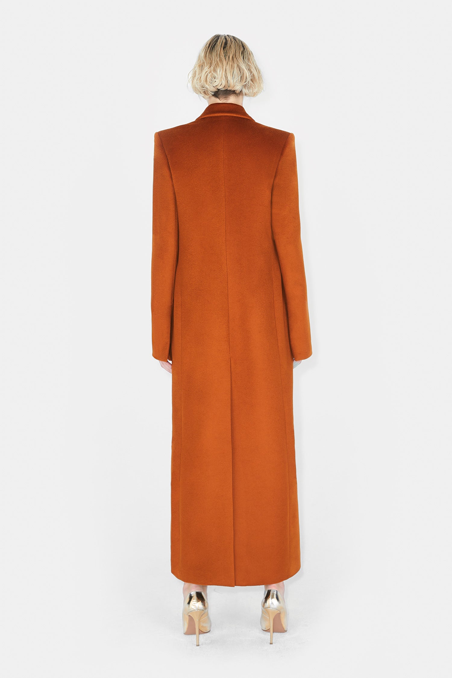 Manteau Boyfriend en laine - Brandy