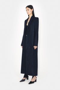 Manteau Boyfriend en laine - Midnight & Creme