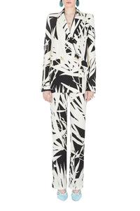 Blazer Boyfriend - Abstract Botanical Print