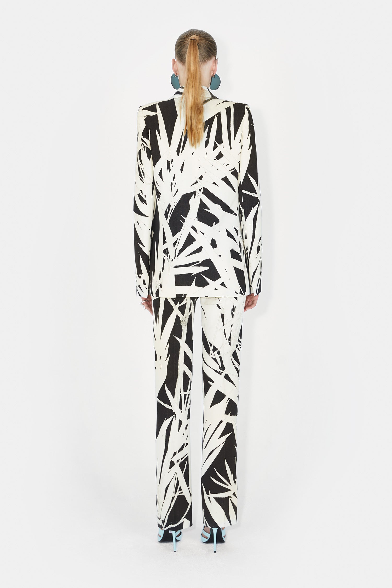 Blazer Boyfriend - Abstract Botanical Print