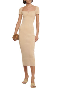 Freya Short Sleeve Dress - Raffia