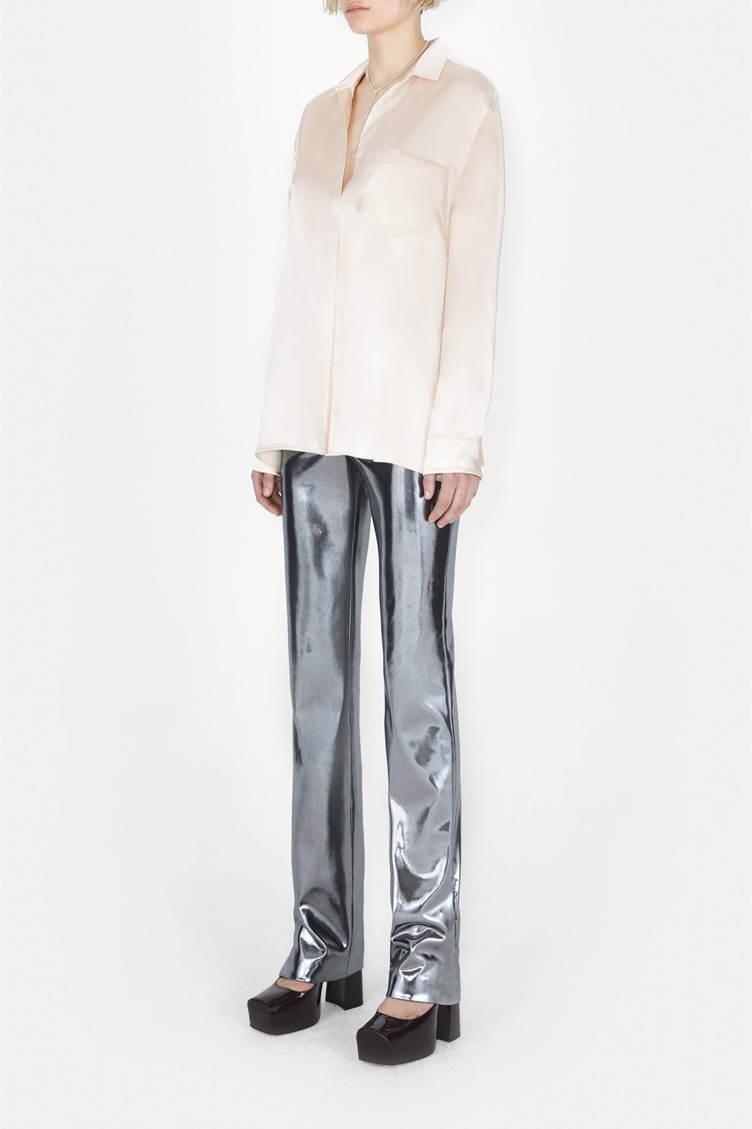 Chemise Liquid oversize - Ivory