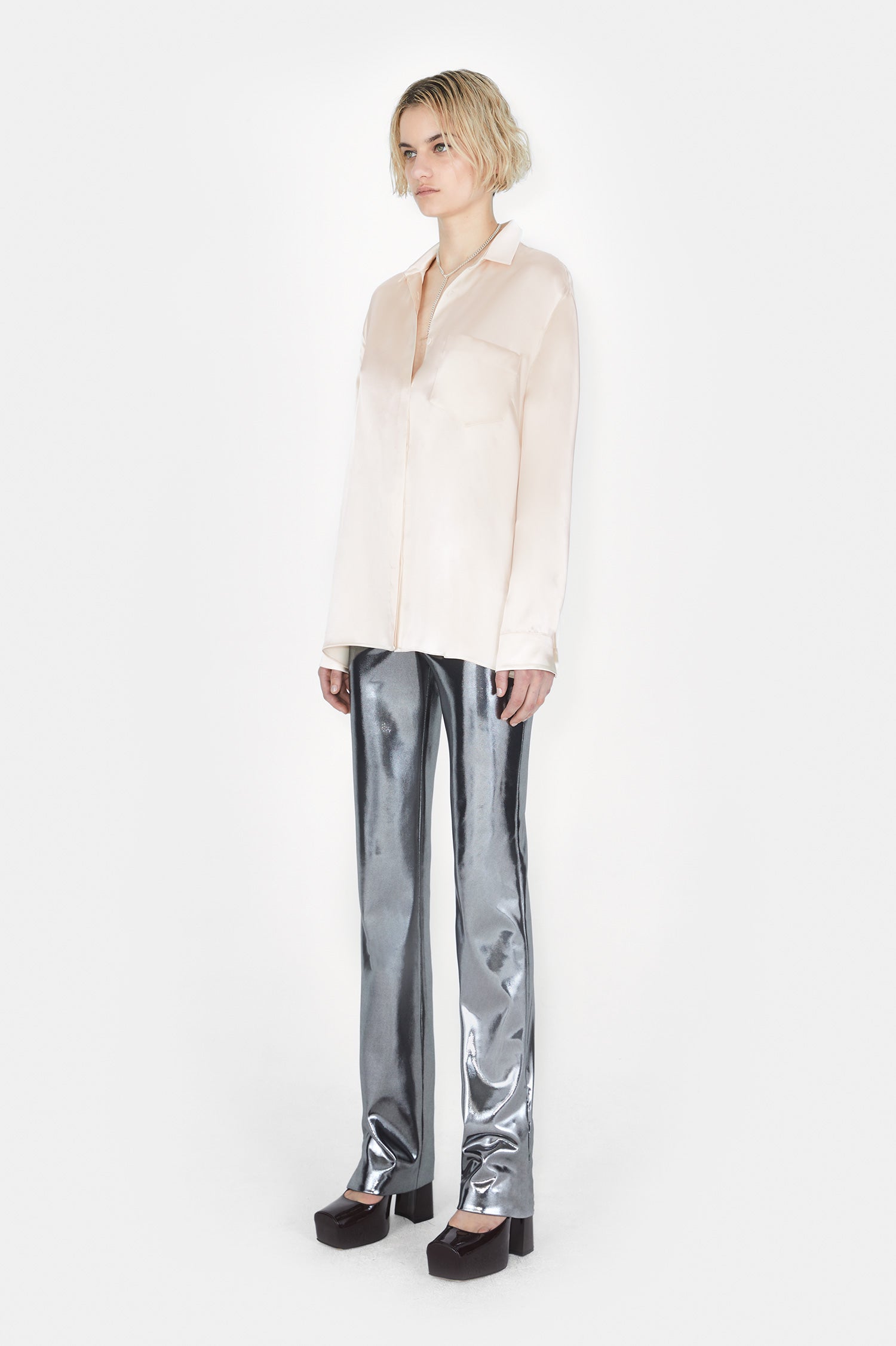 Chemise Liquid oversize - Ivory