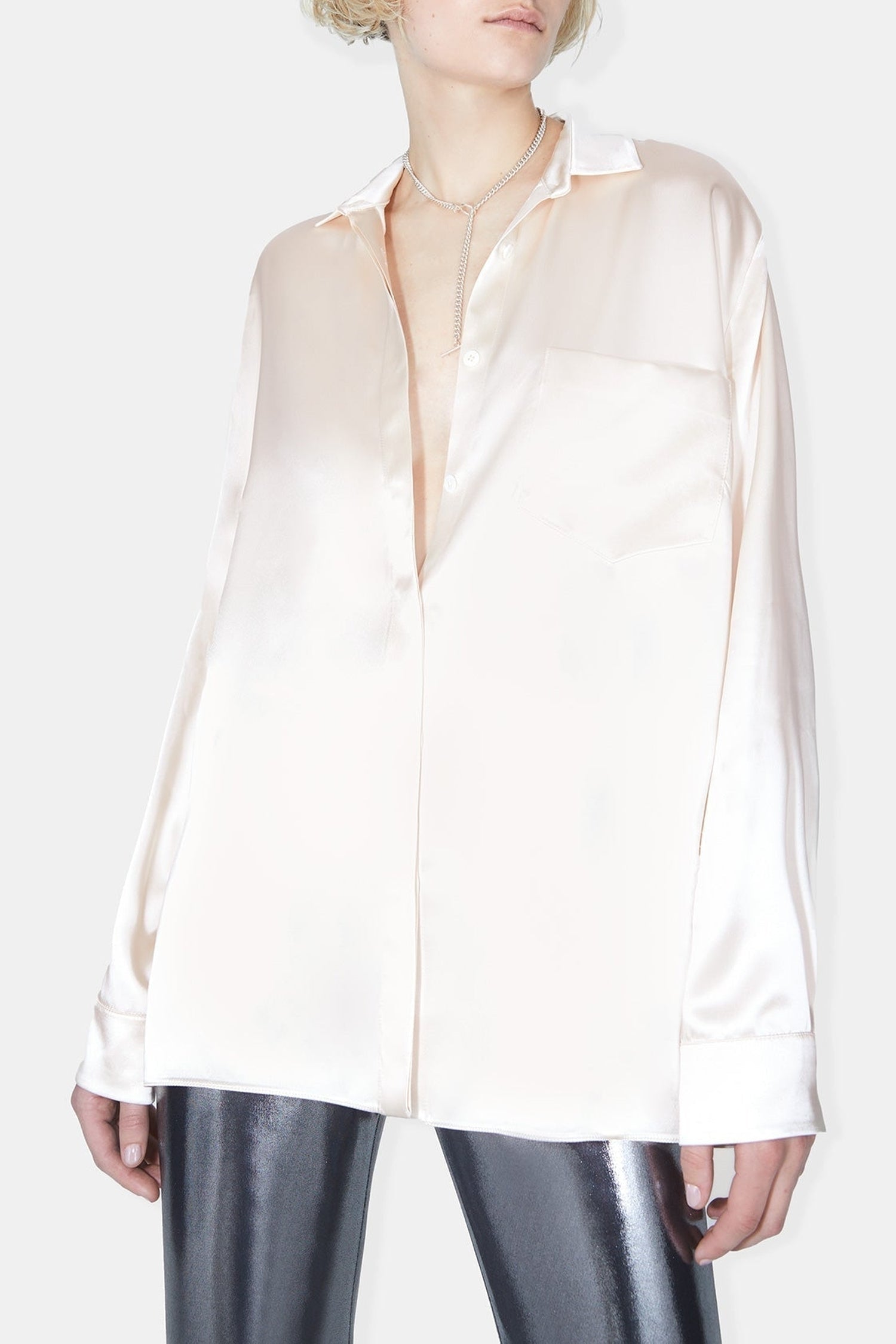 Chemise Liquid oversize - Ivory