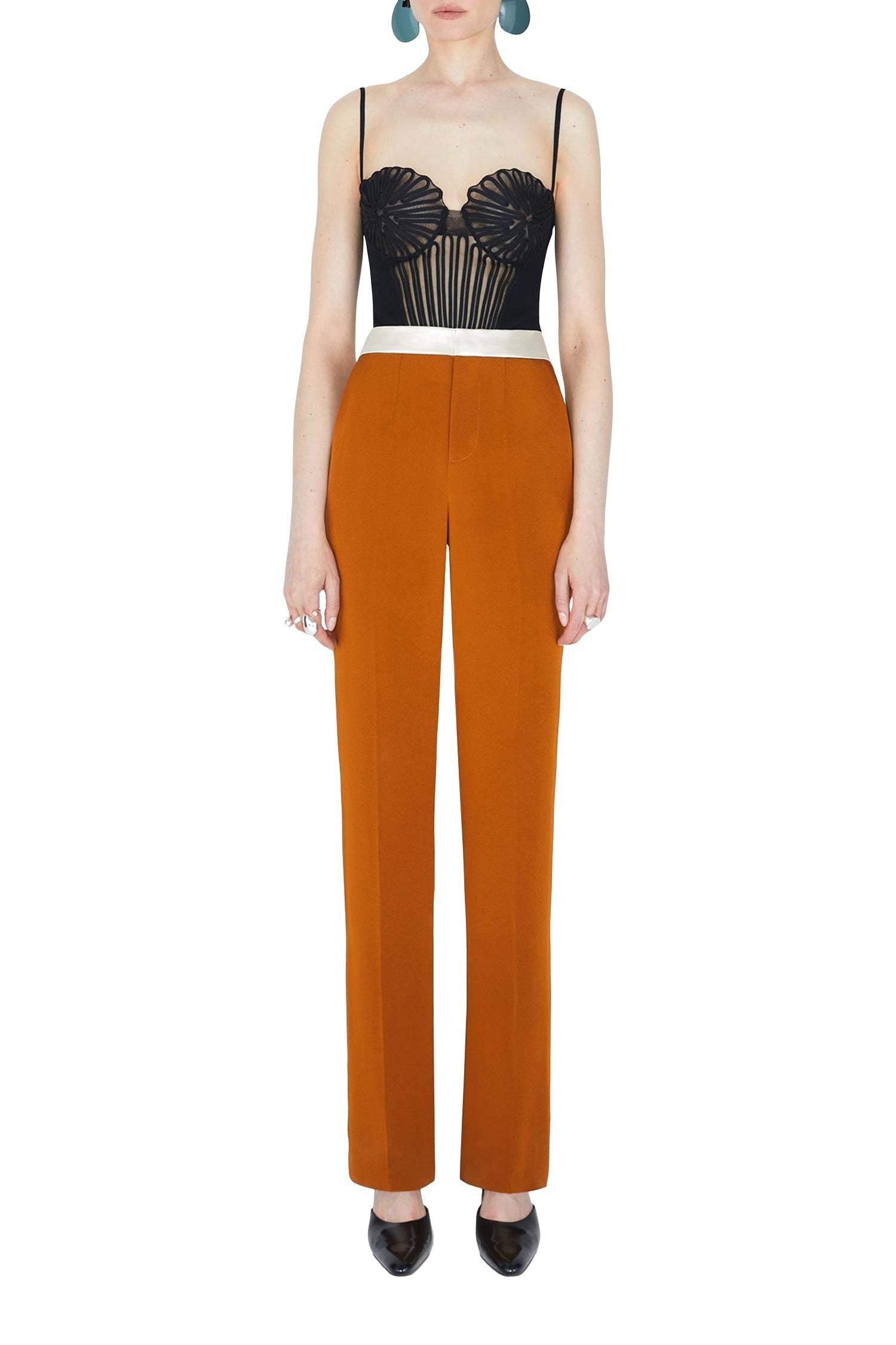 Pantalon tailleur à taille haute - Brandy & Ivory
