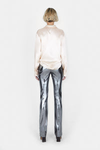 Pantalon à taille haute - Silver