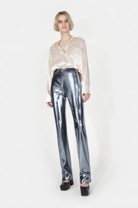 Pantalon à taille haute - Silver