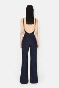 Boyfriend Trousers - Midnight & Creme Pinstripe