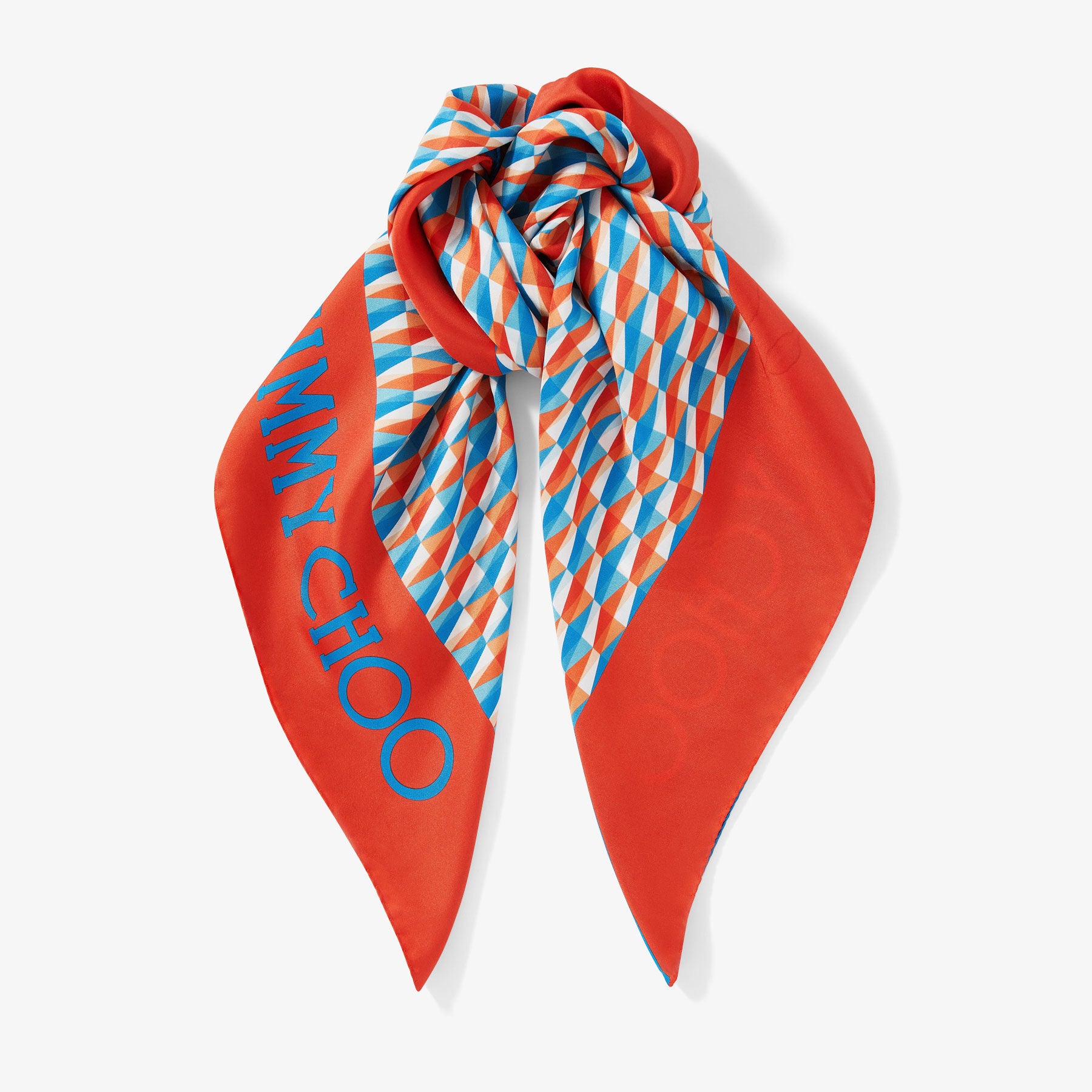 Foulard Reta en soie à imprimé - Paprika & Sky