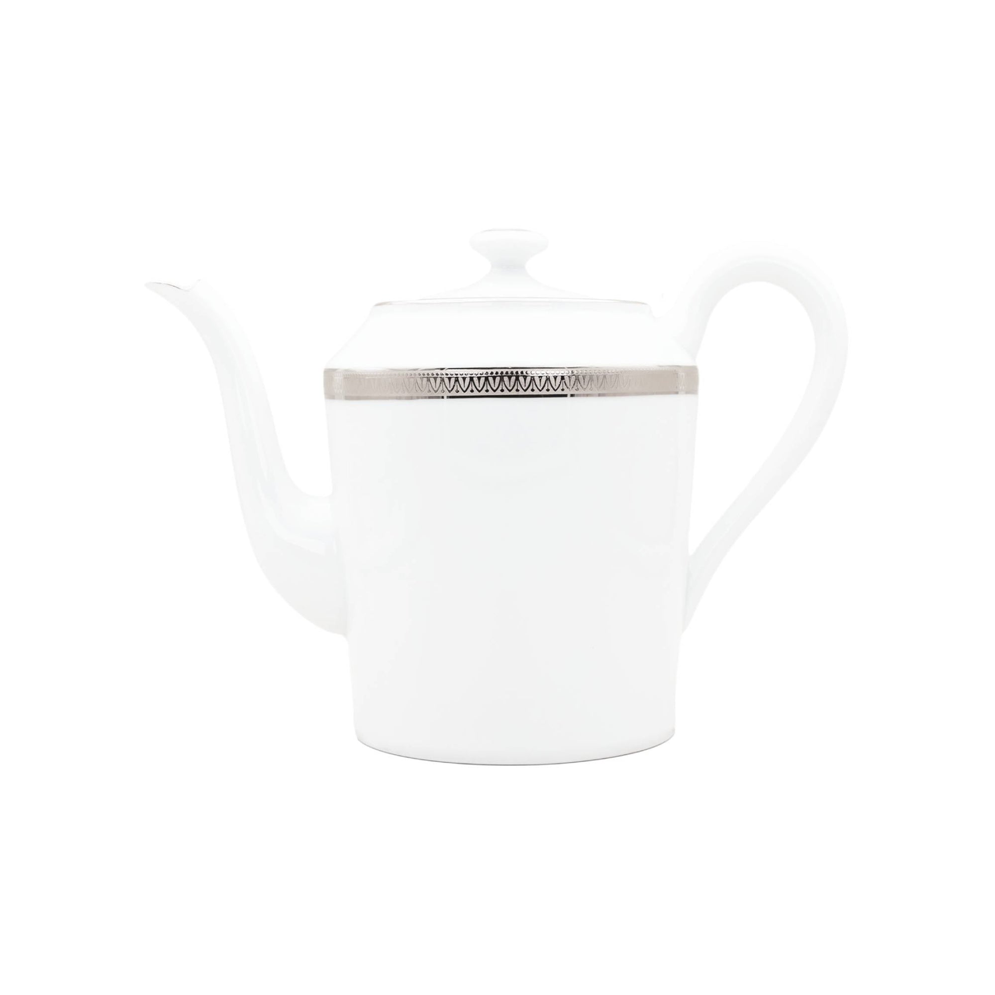 Verseuse pour 12 Tasses Malmaison en porcelaine - Platine