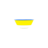 Bol de riz Monet en porcelaine - Jaune & Bleu
