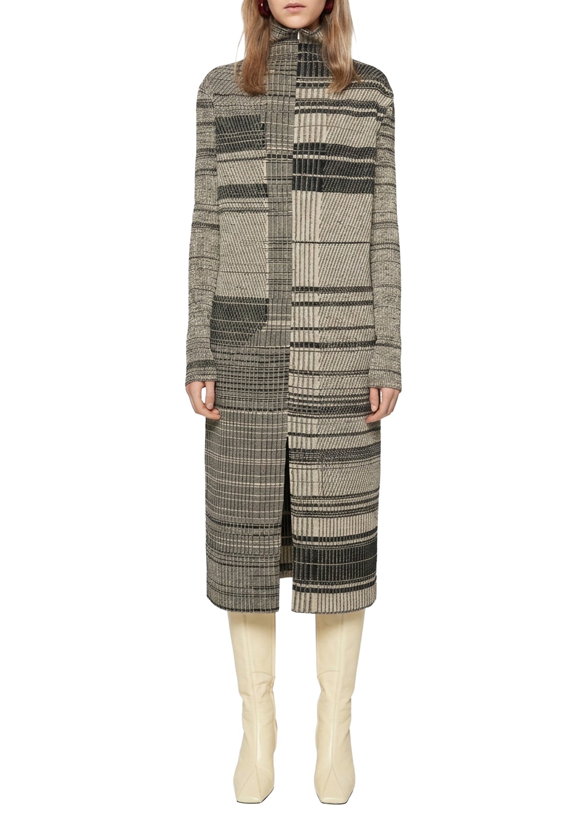 Revelon long cardigan - Poppyseed