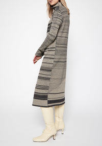 Revelon long cardigan - Poppyseed