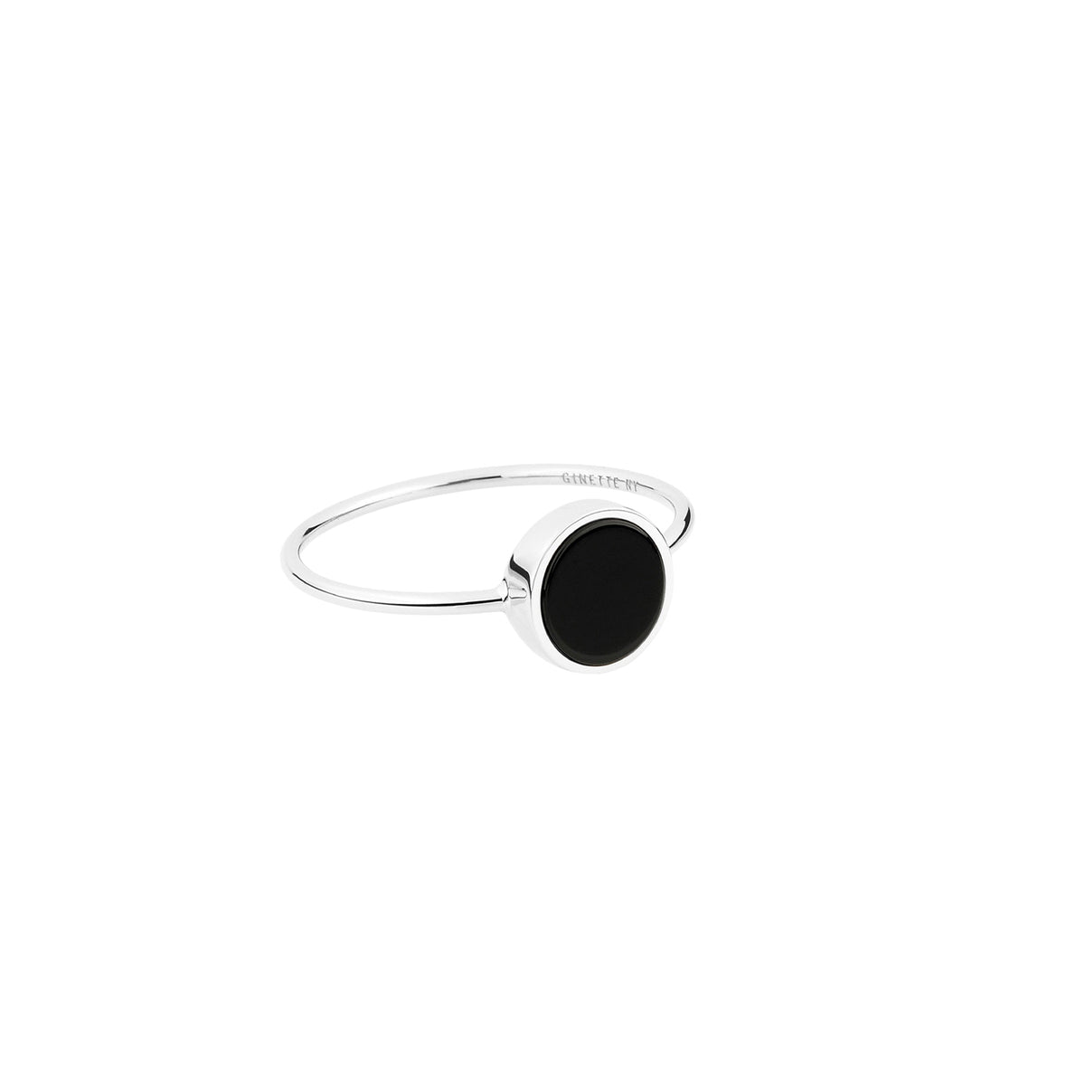 Ever ring in 18-carat white gold and onyx - Black