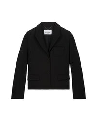Boxy cropped jacket - Black
