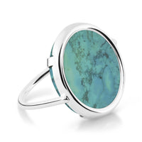 fallen sky white gold disc ring