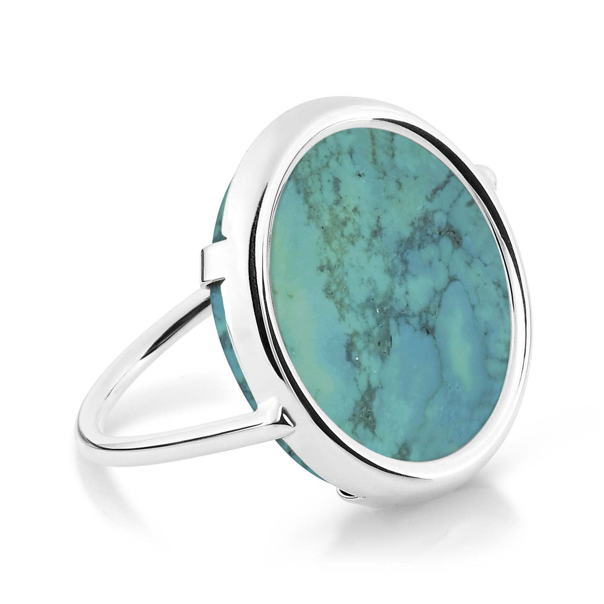 fallen sky white gold disc ring