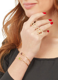 Bague Brera entrelacée en Or rose 18K & Diamant