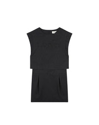 Robe à col rond - Noir