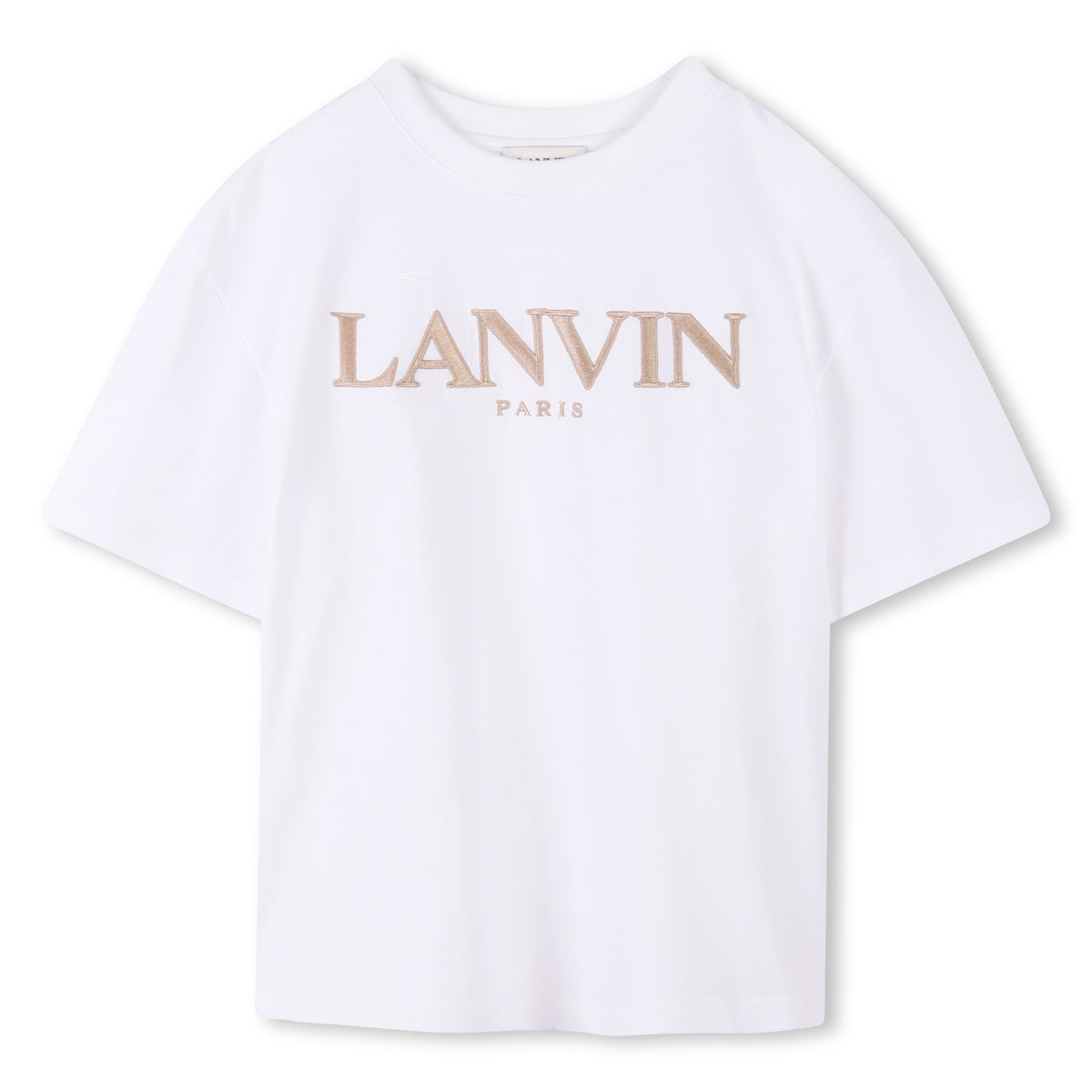 ZZNO STOCK BLANC CASSE LOGO SS TEE