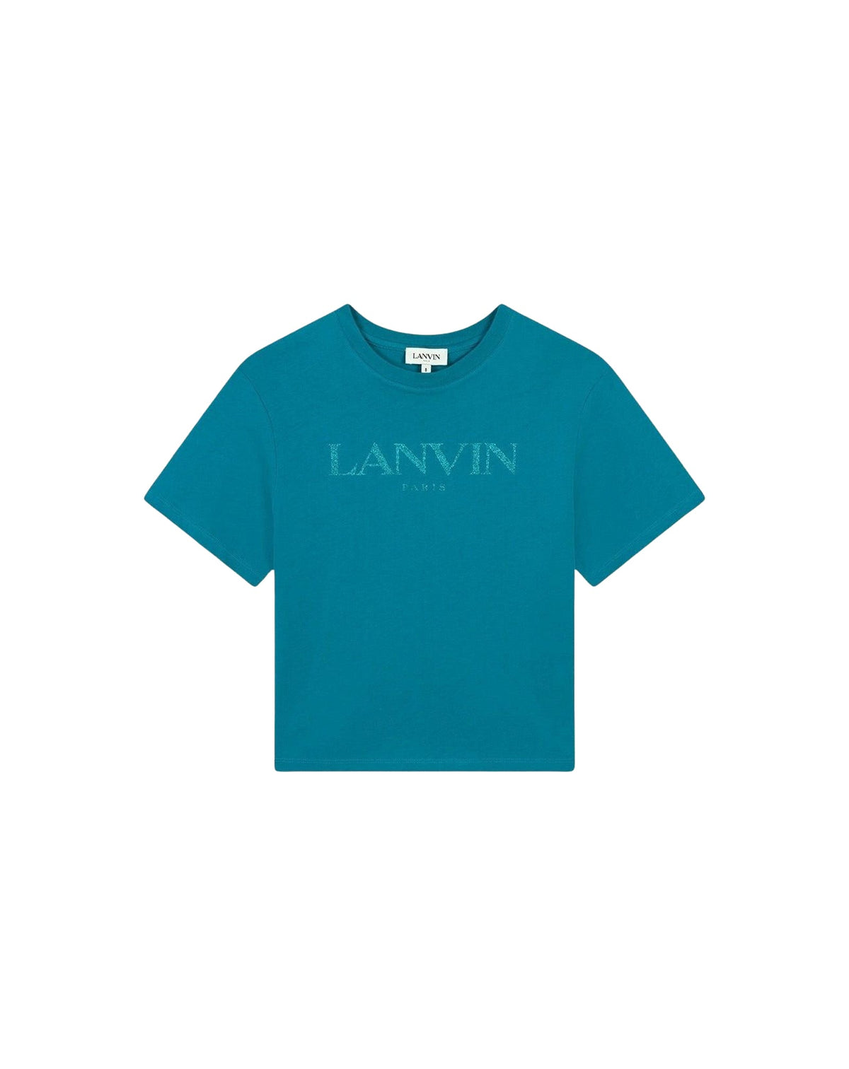 T-shirt à col rond - Turquoise