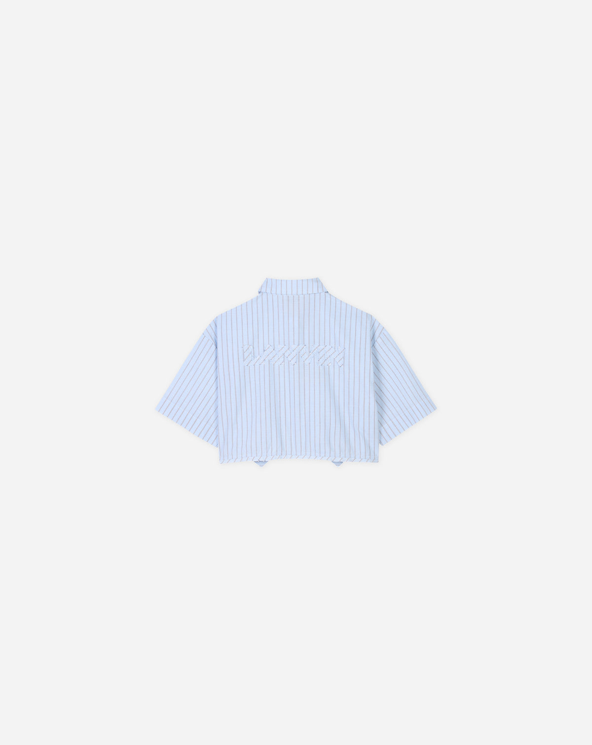ZZNO STOCK BLANC/BLEU STRIPE SHIRT AND SHORTS SET