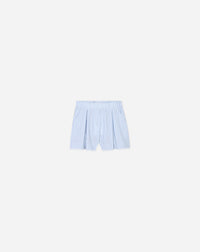 ZZNO STOCK BLANC/BLEU STRIPE SHIRT AND SHORTS SET