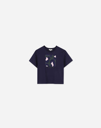 Animal patch tee shirt - Bleu marine