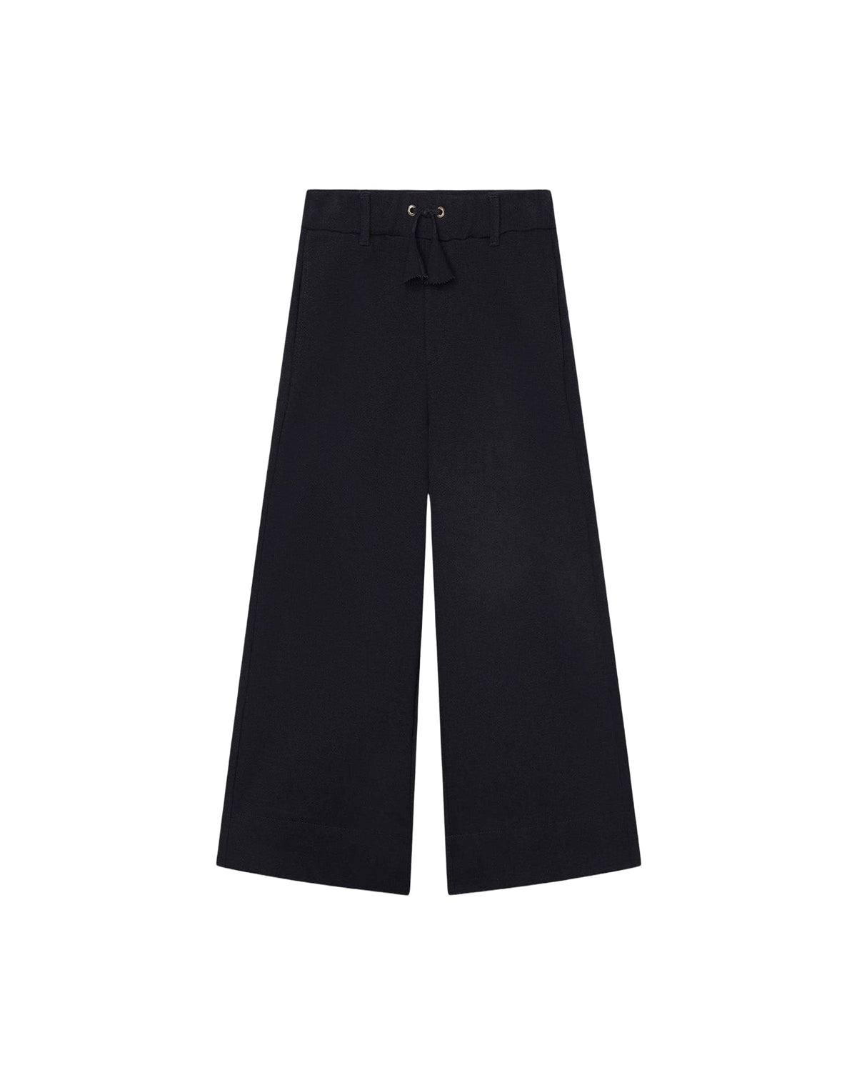 ZZNO STOCK BLEU MARINE PANTALON EN MAILLE