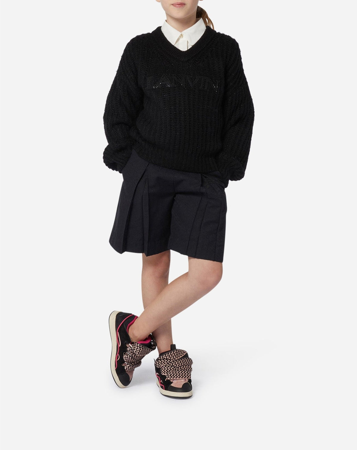Logo jacquard bermuda - Noir