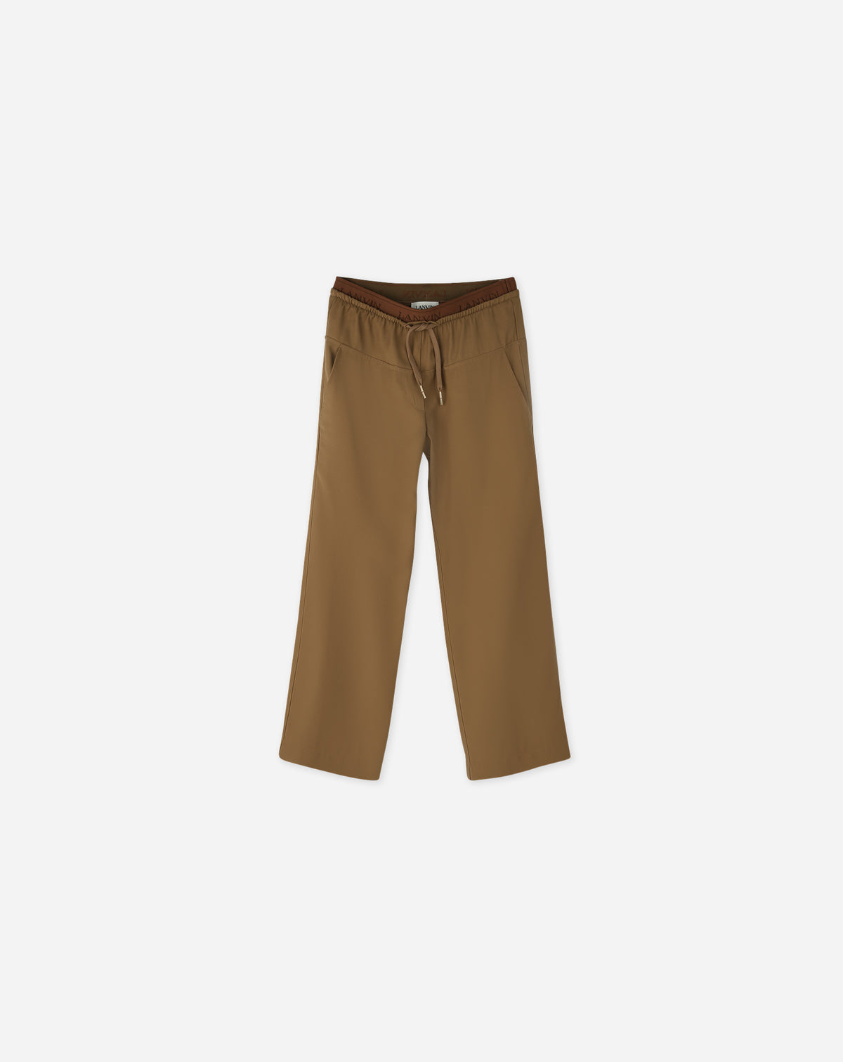 Pull on fluid pants - Beige foncé