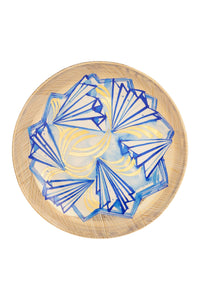 Large Ruan Hoffmann cut bowl - White & Gold