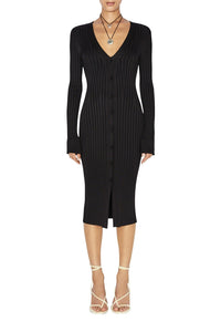 Rhea Lounge Dress - Black