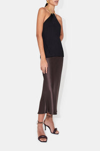 Rhea Chain Top - Black