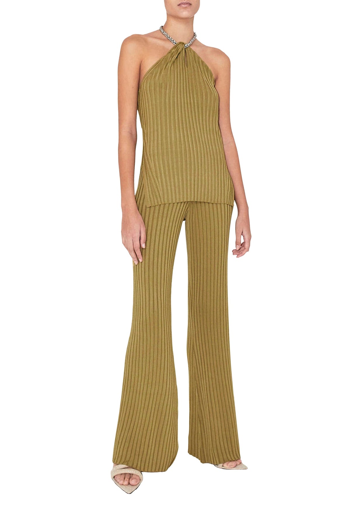 Top Rhea en maille - Olive