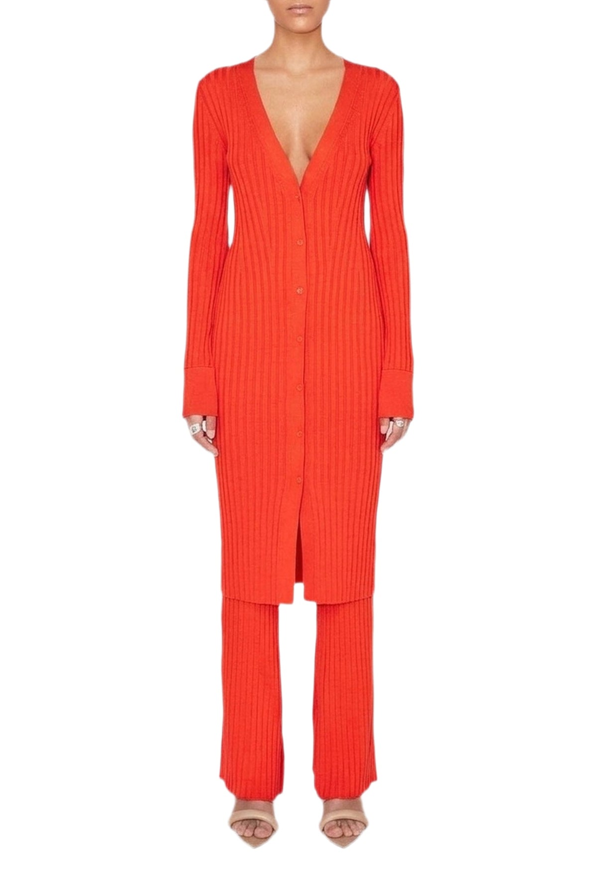 Rhea Lounge Dress - Coral