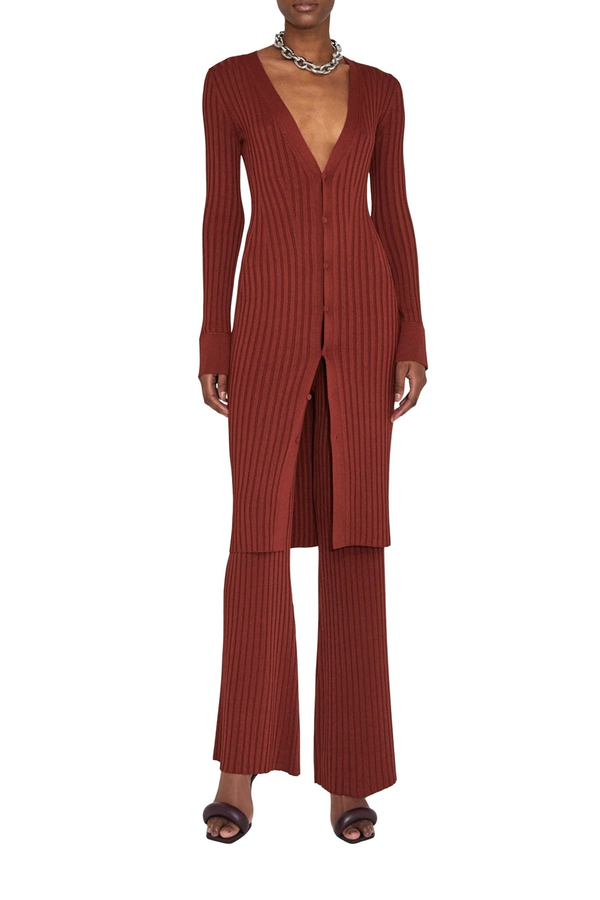 Rhea Lounge Dress - Rust