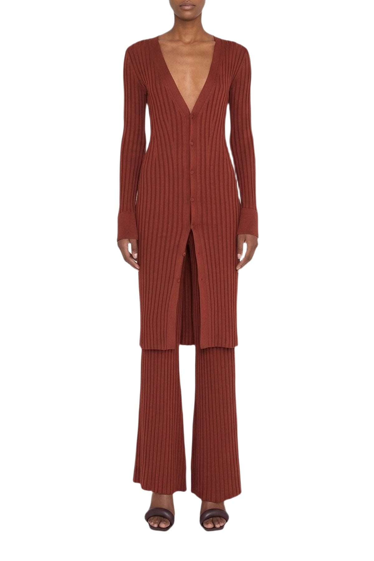 Rhea Lounge Dress - Rust