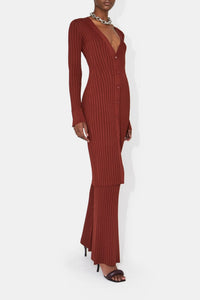 Rhea Lounge Dress - Rust
