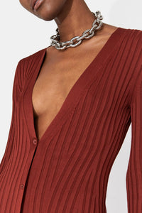 Rhea Lounge Dress - Rust