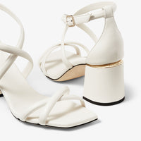 Sandales Rheea 65 en cuir - Latte