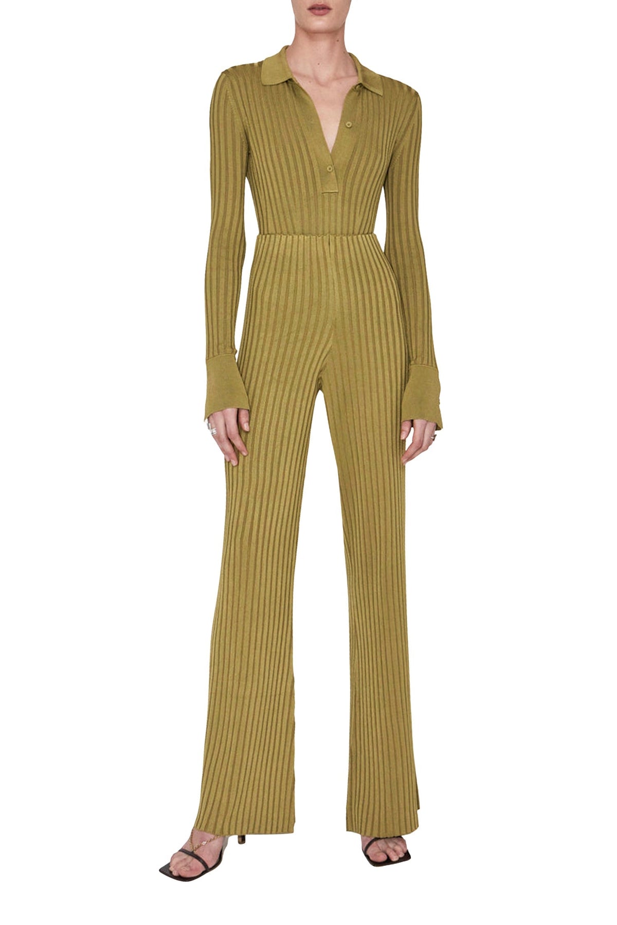 Rhea Long Sleeve Body Suit - Olive