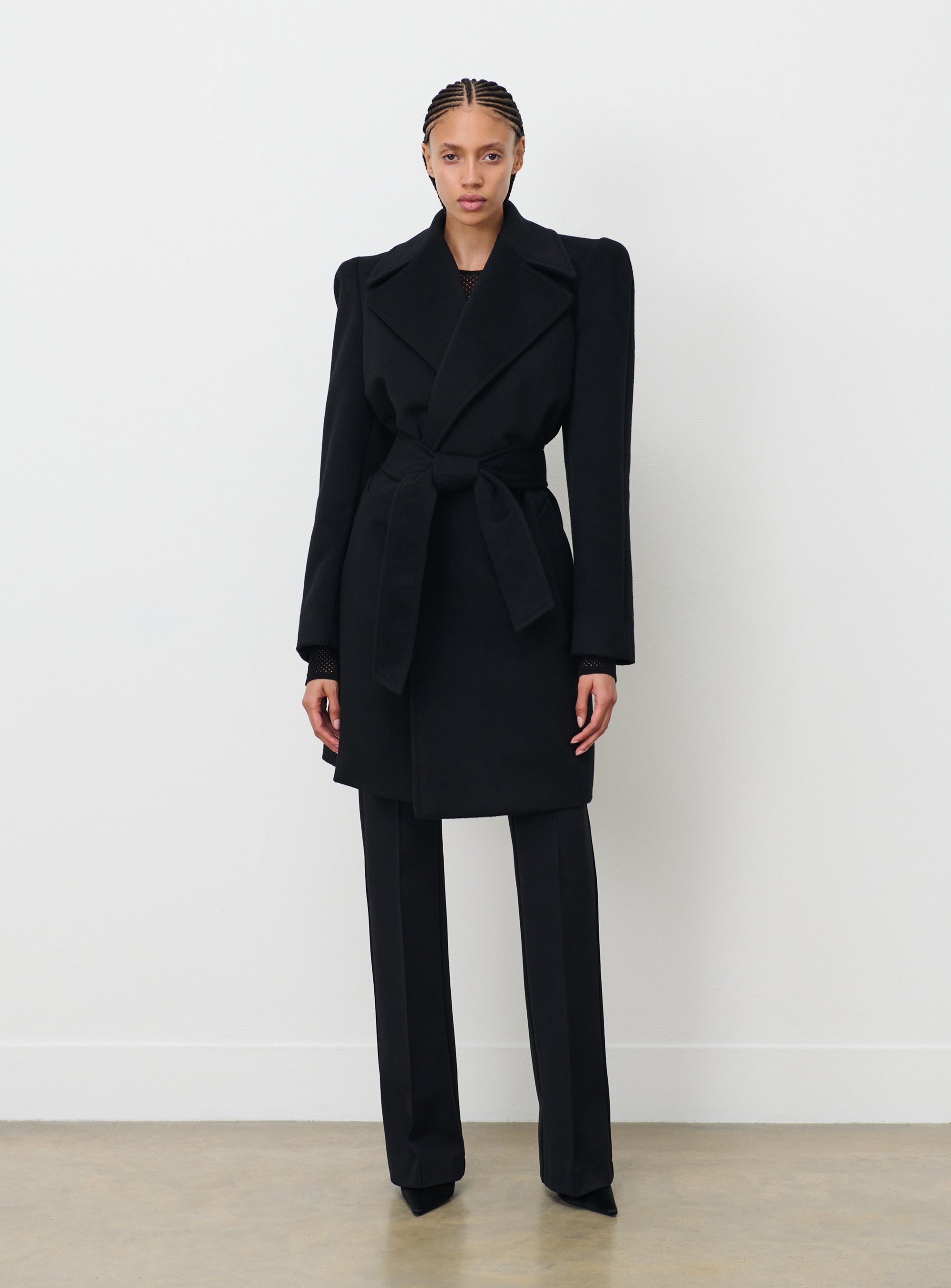 RHW Coat Midi - Black