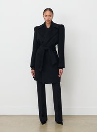 RHW Coat Midi - Black